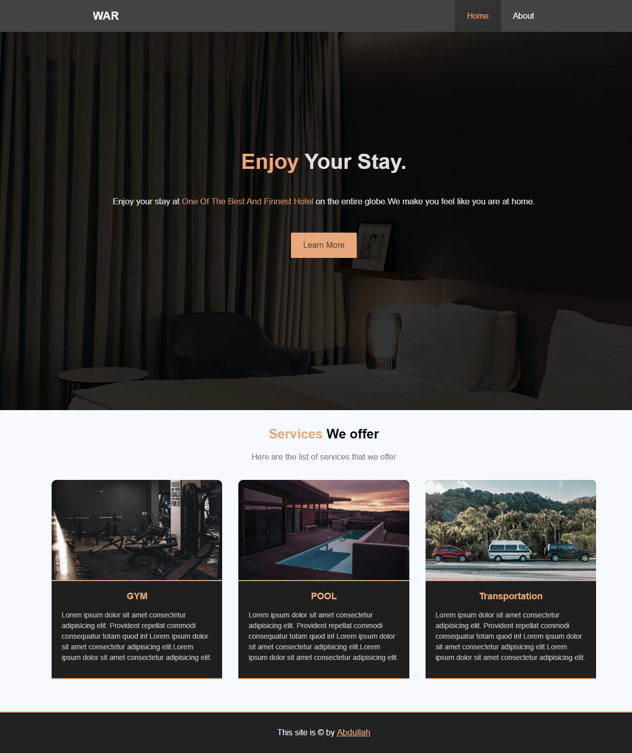 Hotel Website